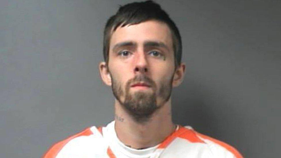 A handout photo made available by the Walker County Sheriff"s Office shows inmate Brady Andrew Kilpatrick, in Jasper, Alabama