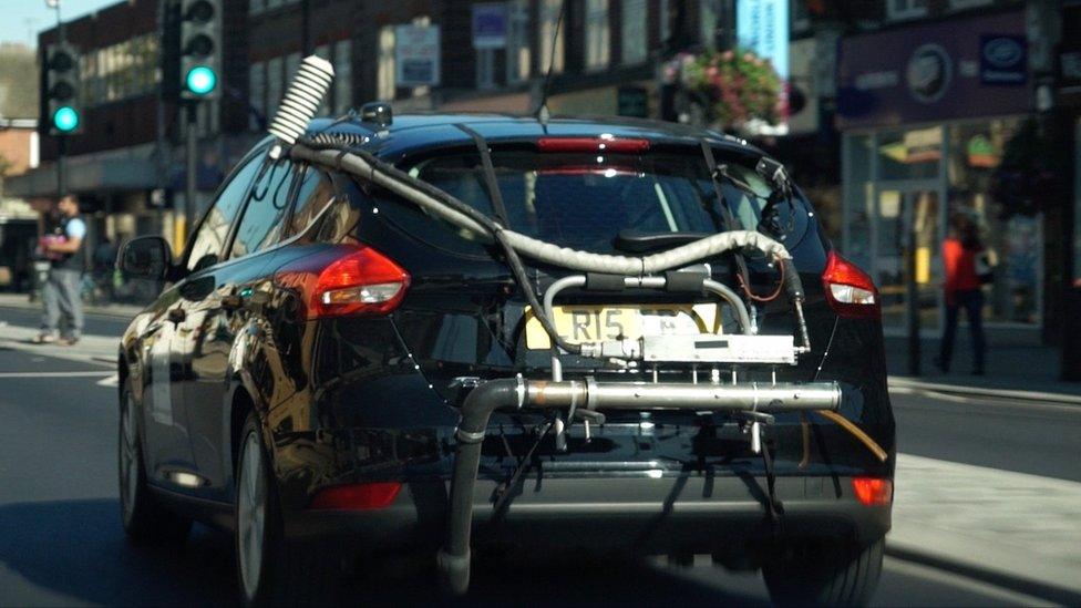 VW Golf being tested