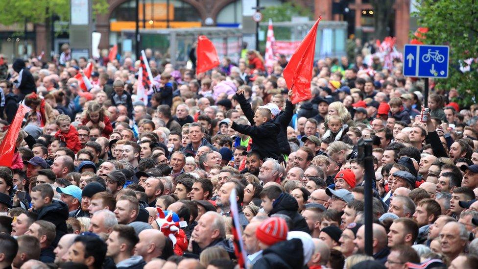 Fans in Sheffield