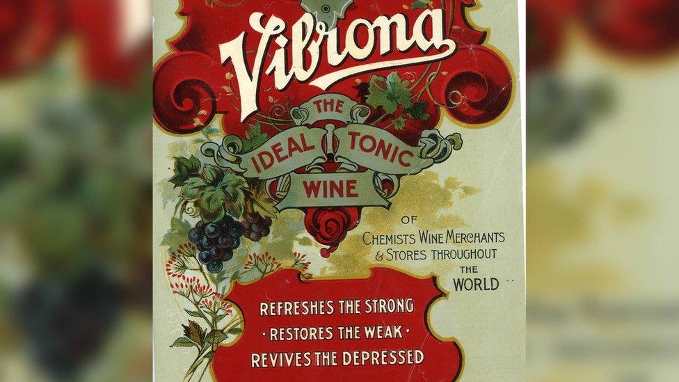 Advert for Vibrona Tonic Wine