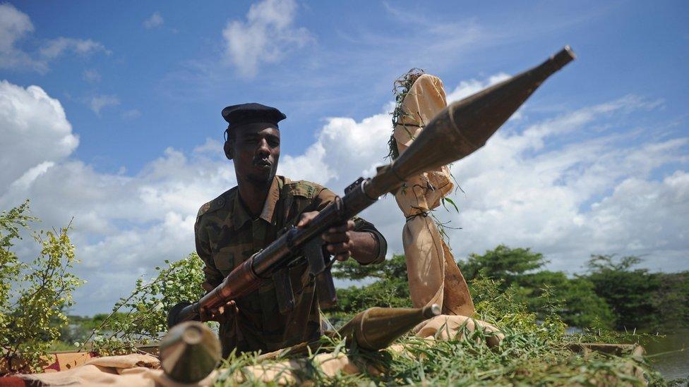 A Somali soldier