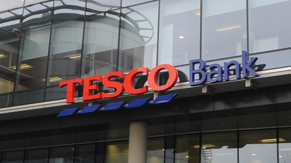 Tesco Bank sign