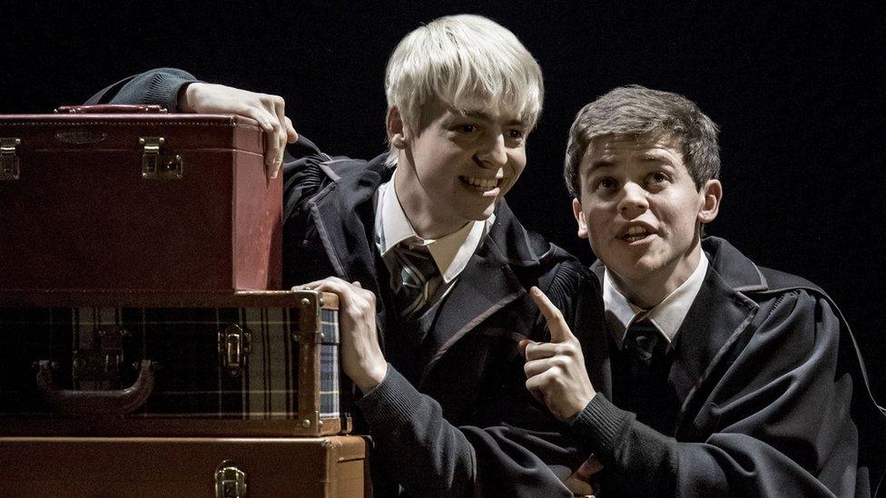 Anthony Boyle (Scorpius Malfoy) and Sam Clemmett (Albus Potter)