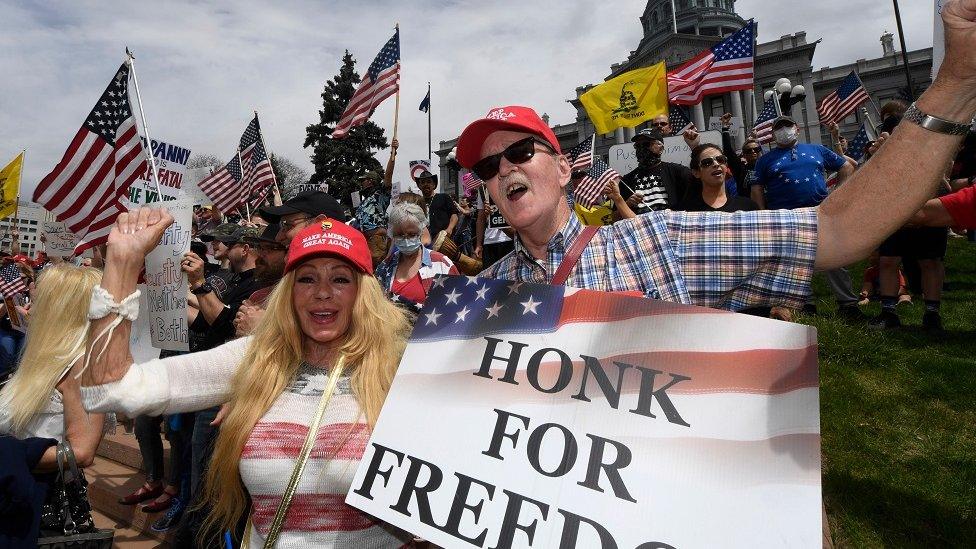 Protesters in Denver