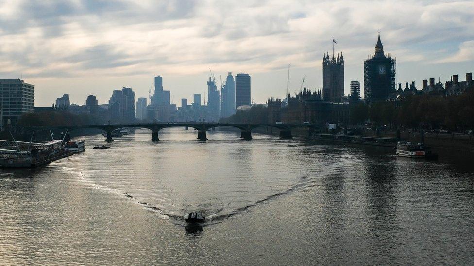 The River Thames in November 2020