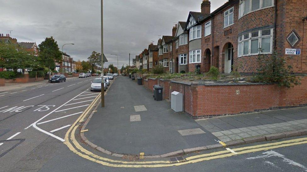 Aylestone Road junction with Richmond Avenue