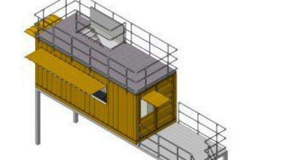 Artist's impression of the new station