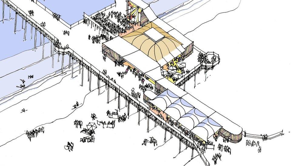 An artist's impression of CVPT's plans for the pier