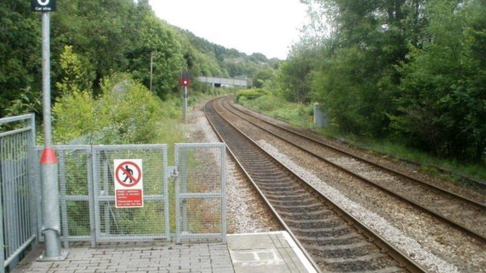 Llanbradach station