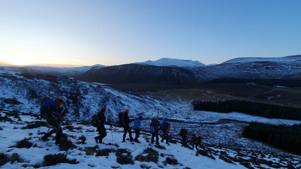 On the first day of 2024 a seriously injured walker required evacuation near Loch Muick.