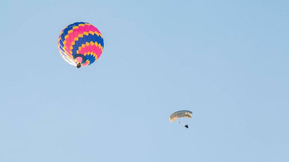 Jeff Lawton, who lives in Gilford, was in County Londonderry for the Sperrins Balloon Festival