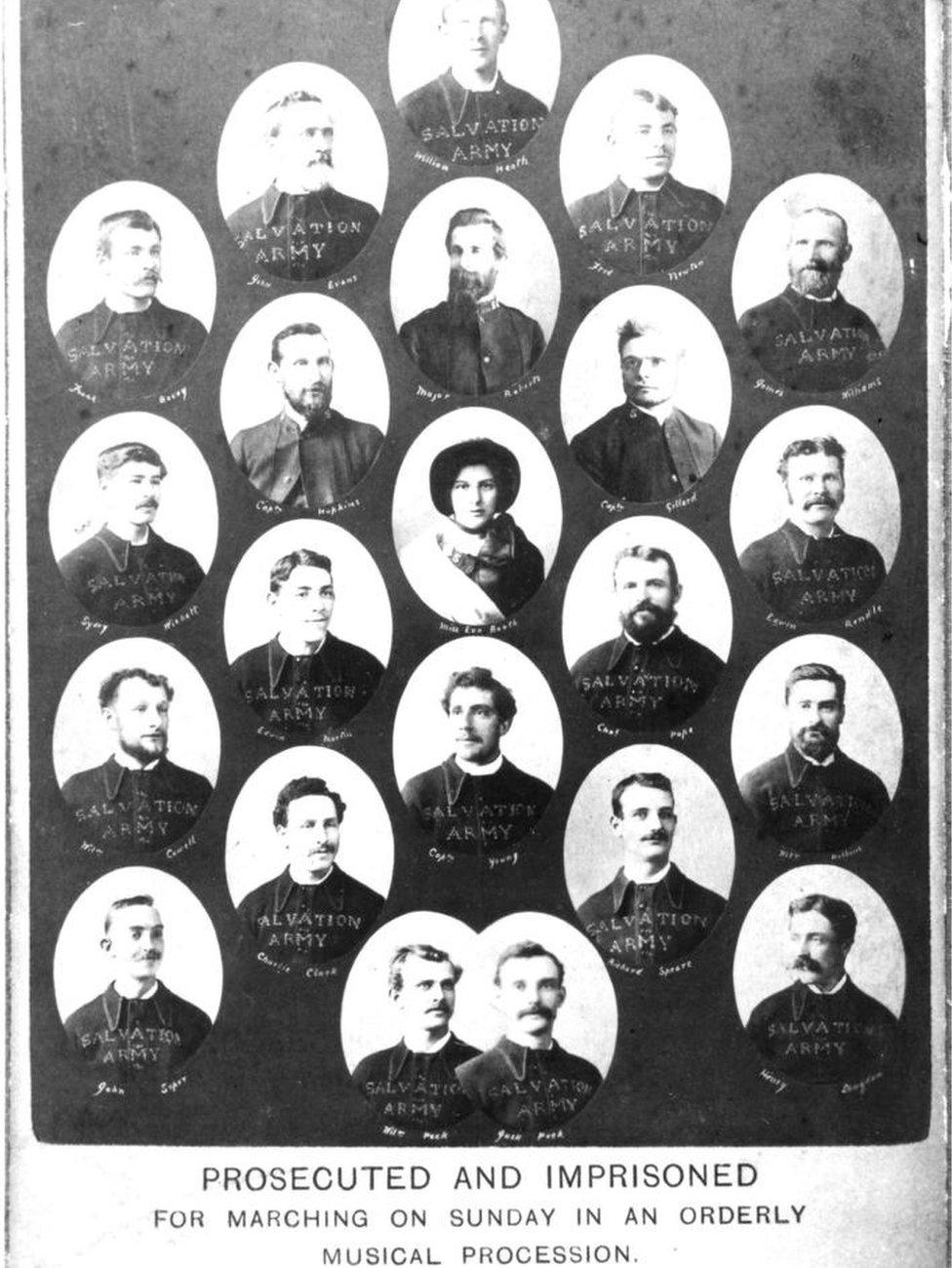 Members of the Salvation Army who were imprisoned