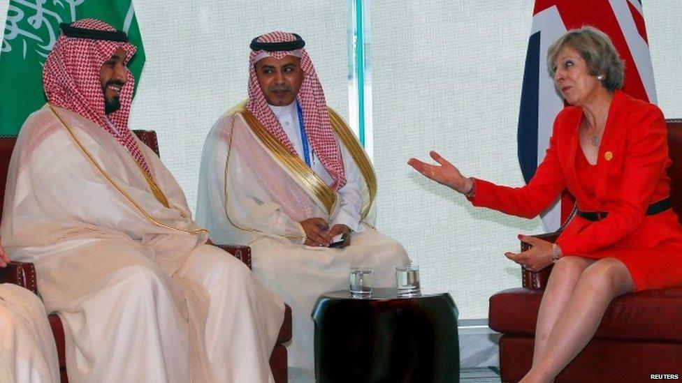 Theresa May meets Saudi Arabia's Deputy Crown Prince Mohammed bin Salman