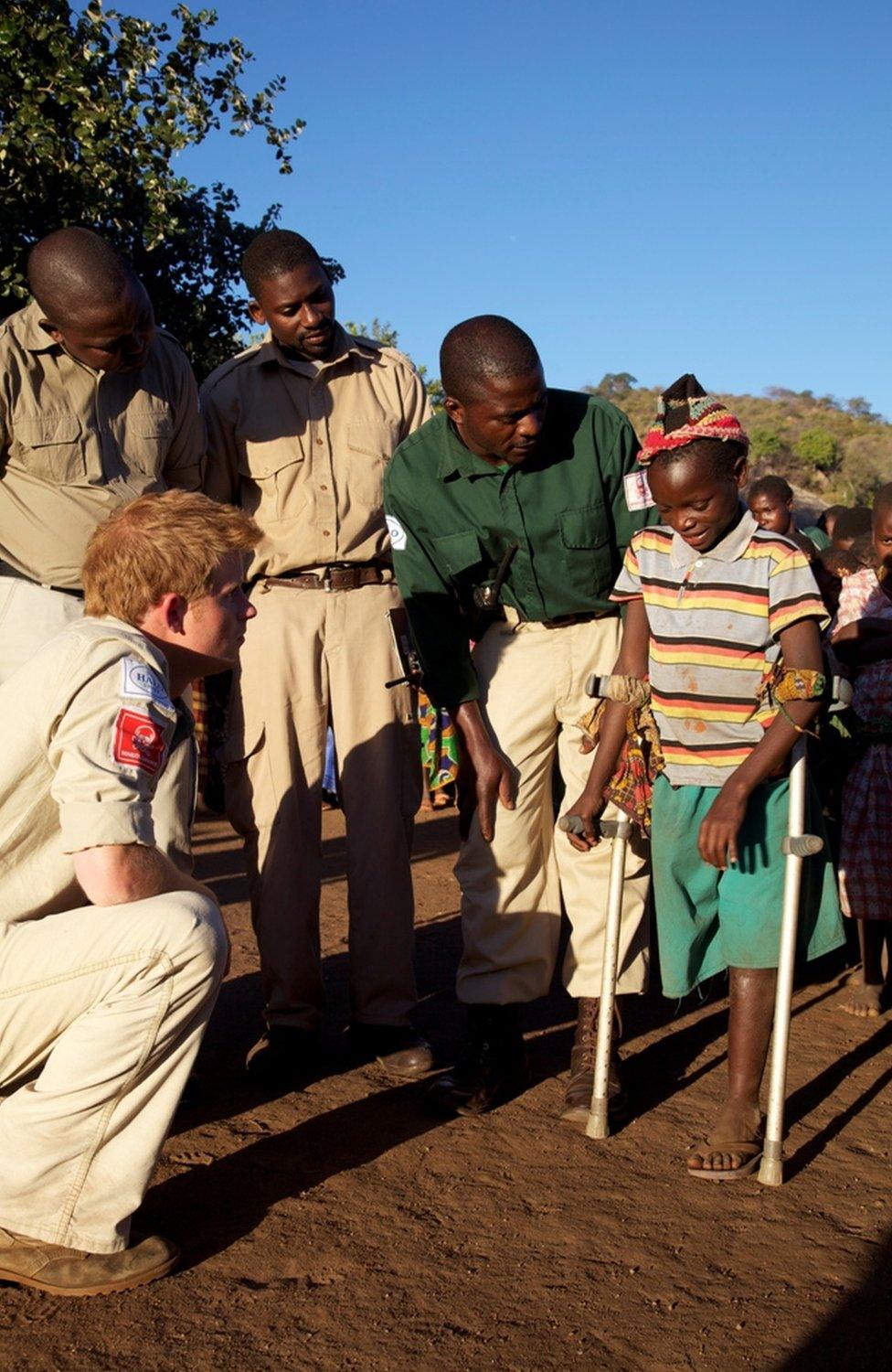 Prince Harry has spent 2 days visiting HALO minefields in Tete Province Mozambique.