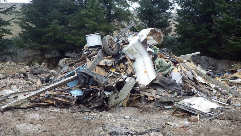 Clarghyll Colliery dumping ground