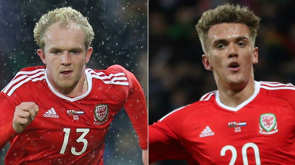 Jonny Williams and Emyr Huws