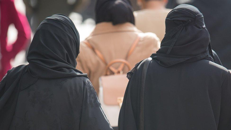 A general view of two Muslim women