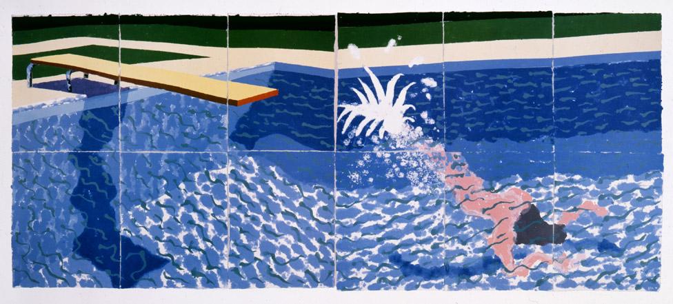 David Hockney - "Le Plongeur (Paper Pool 18)" 1978