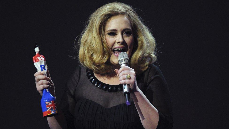 Adele at 2012 Brit Awards