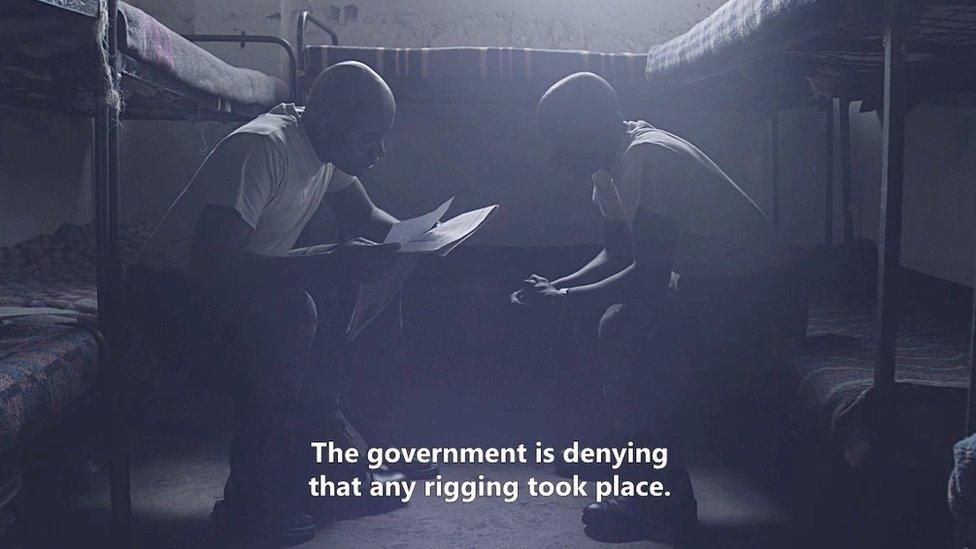 A scene from the popular Kenyan web series Tuko Macho