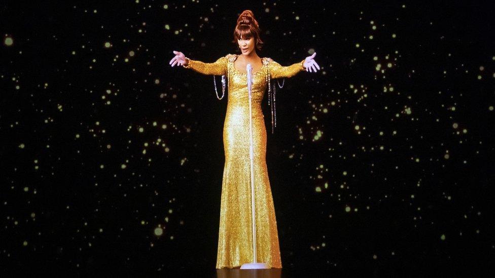 A dress rehearsal for the Whitney Houston hologram tour, which opened in Sheffield