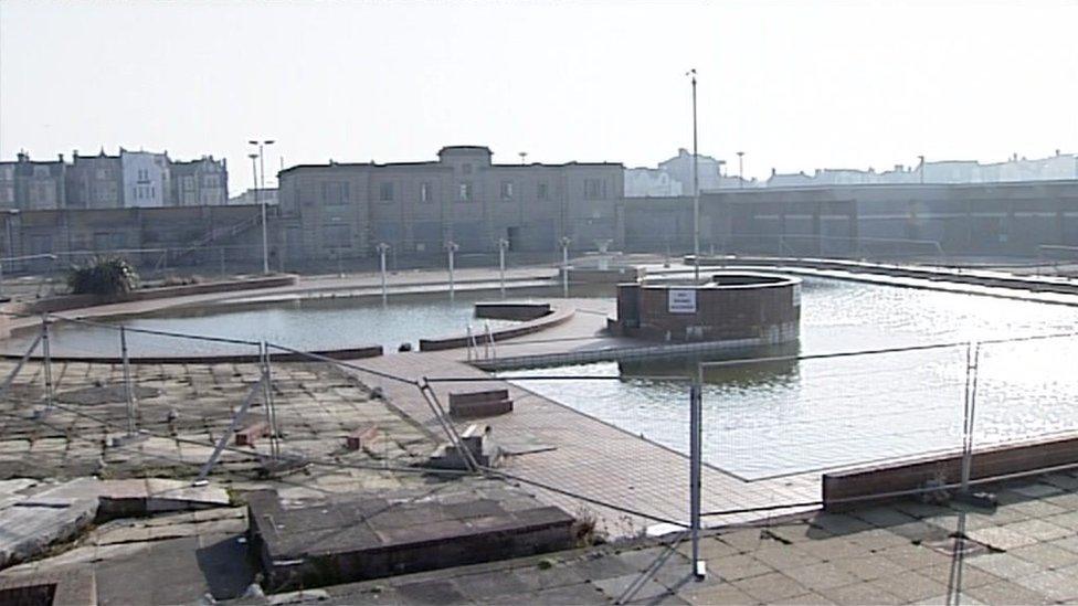 The abandoned Tropicana site in Weston-super-Mare