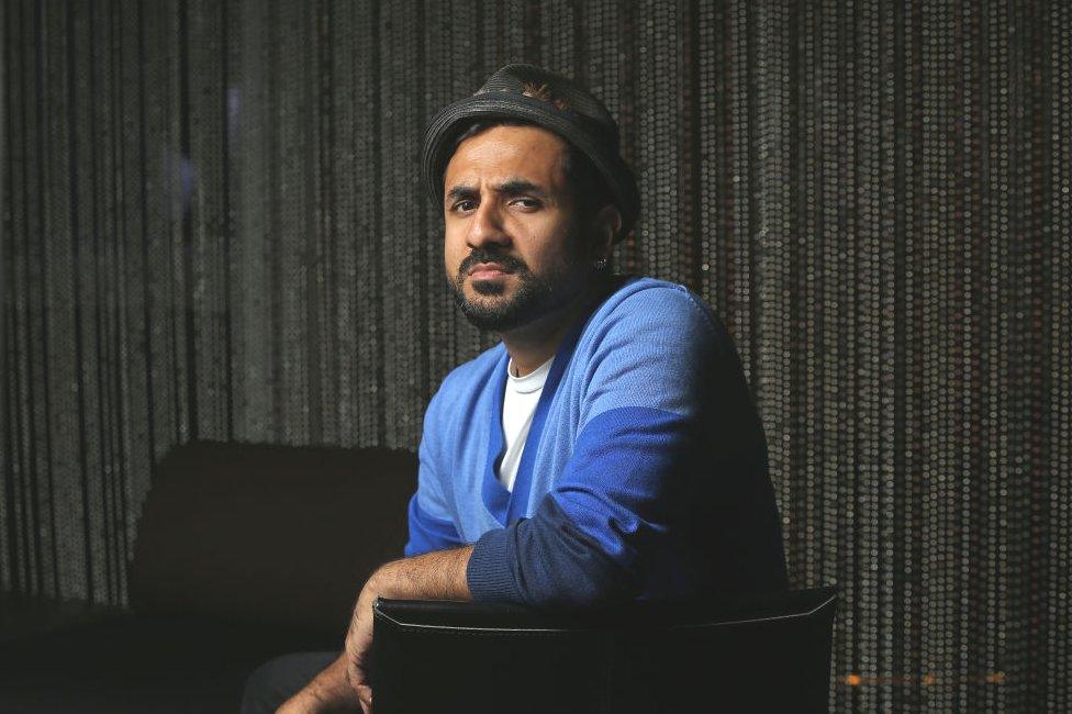 Indian Bollywood actor, YouTube personality, and comedian Vir Das, poses for a picture at W Hotel in West Kowloon.