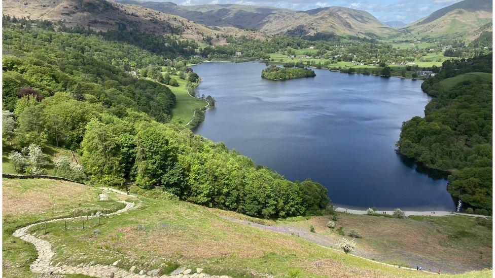 Work to restore the footpath at Loughrigg