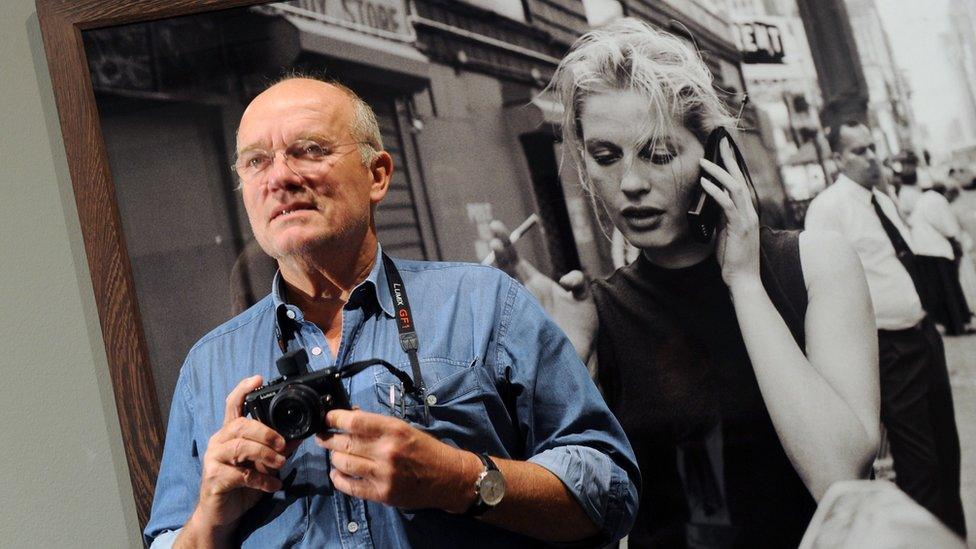 German photographer Peter Lindbergh poses during a press conference on his exhibition, titled Peter Lindbergh. On Street, in Berlin, Germany, 24 September 2010