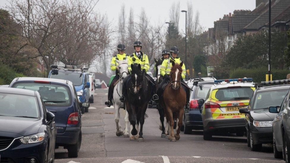 Police presence in Hither Green