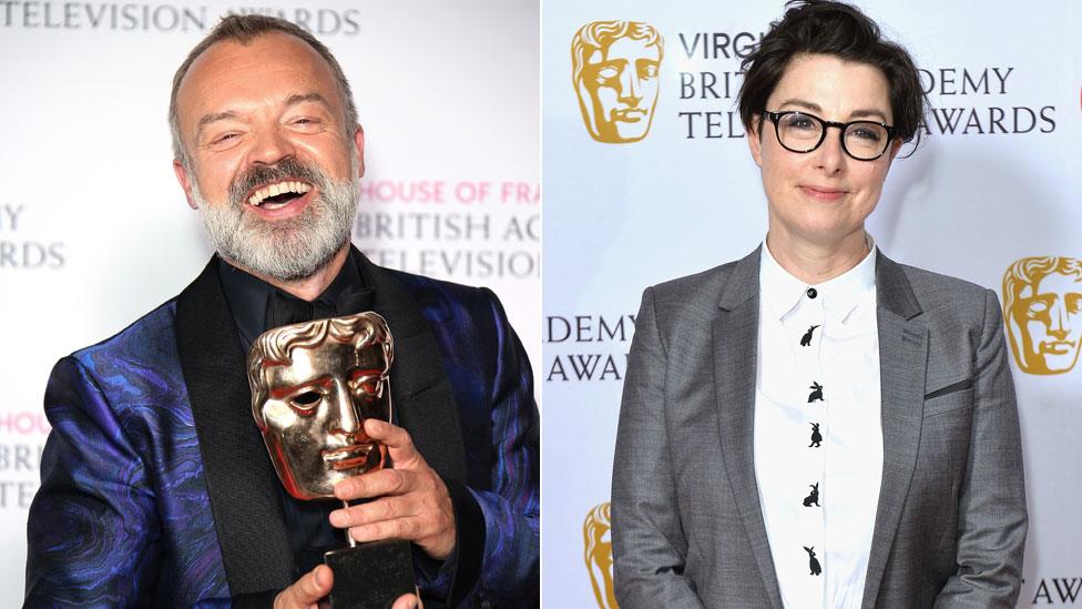 Graham Norton and Sue Perkins