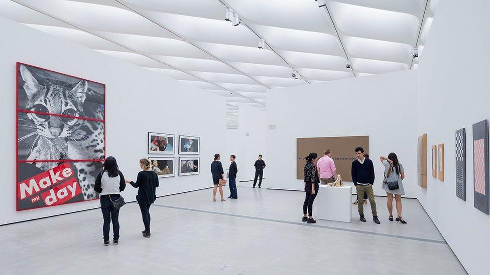 The third floor gallery of The Broad, LA