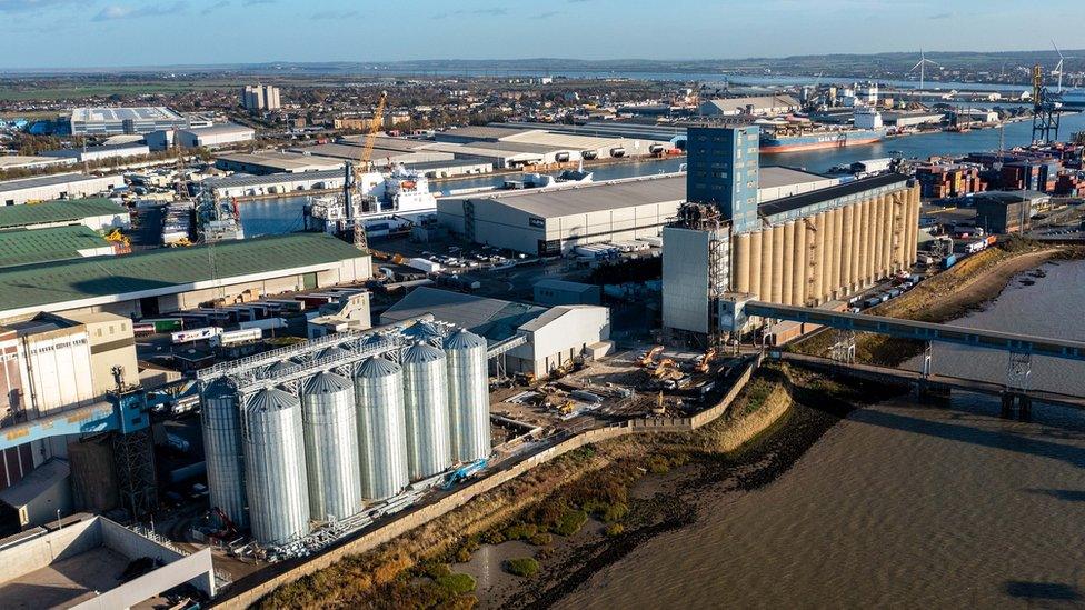 Grain terminal at Port of Tilbury