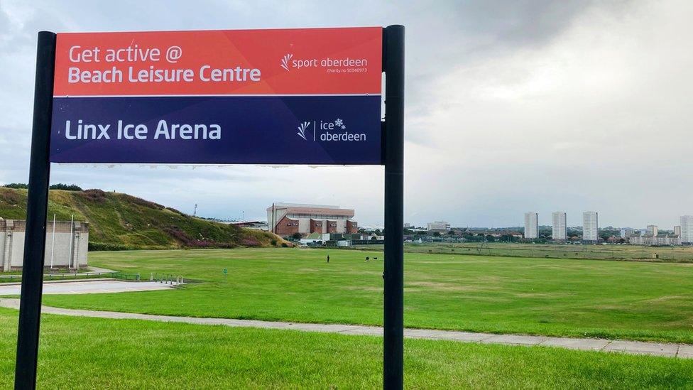 Beachfront with Pittodrie in background