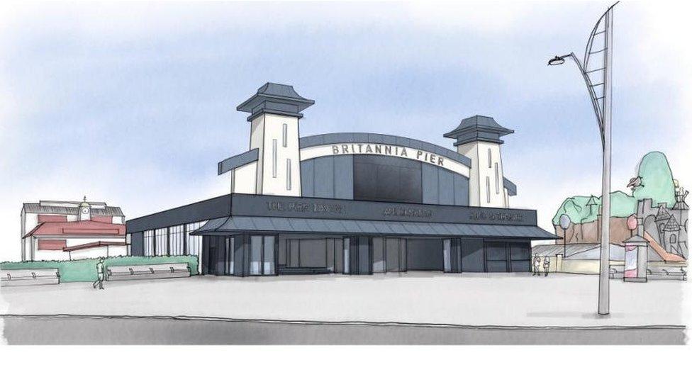 Artist's impression of pier frontage