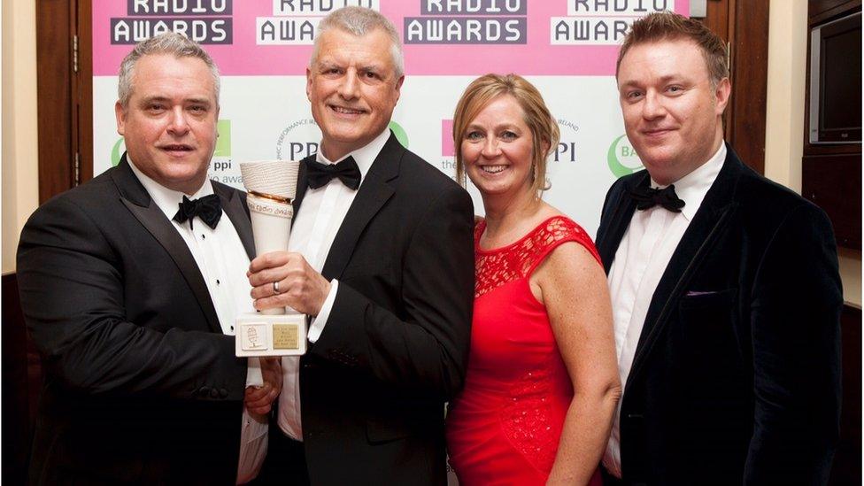 Sound supervisor John Benson (second from left) received a Gold in the Best Live Sound category for his work on the BBC's coverage of the City of Derry Jazz Festival