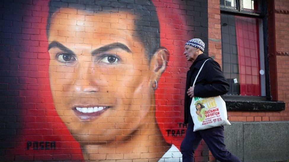 Mural of Cristiano Ronaldo