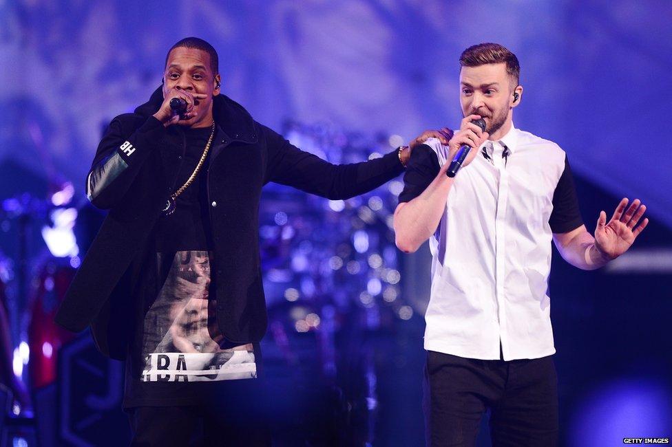 Jay Z and Justin Timberlake