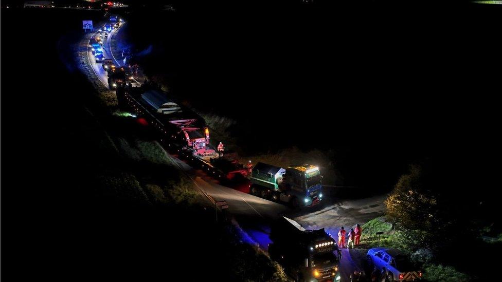 The abnormal load on the A140