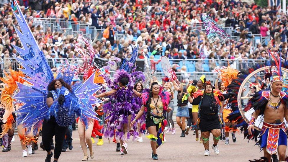 There was a carnival section that saw some impressive costumes