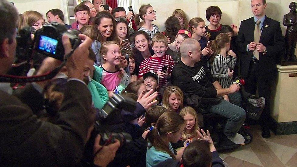 Children looking excited