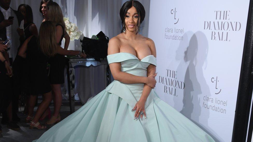 Picture of Cardi B at Rihanna's Diamond Ball