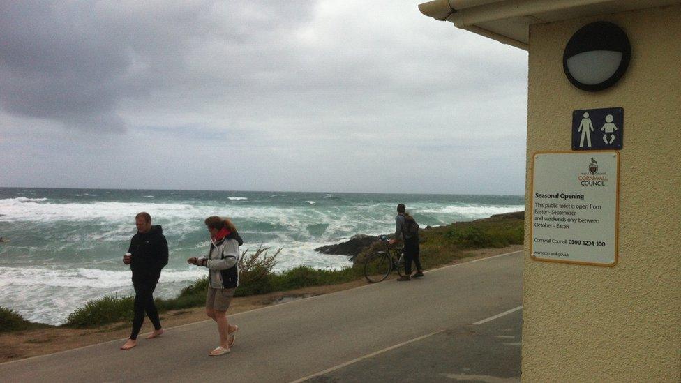 Toilets at Treyarnon Bay