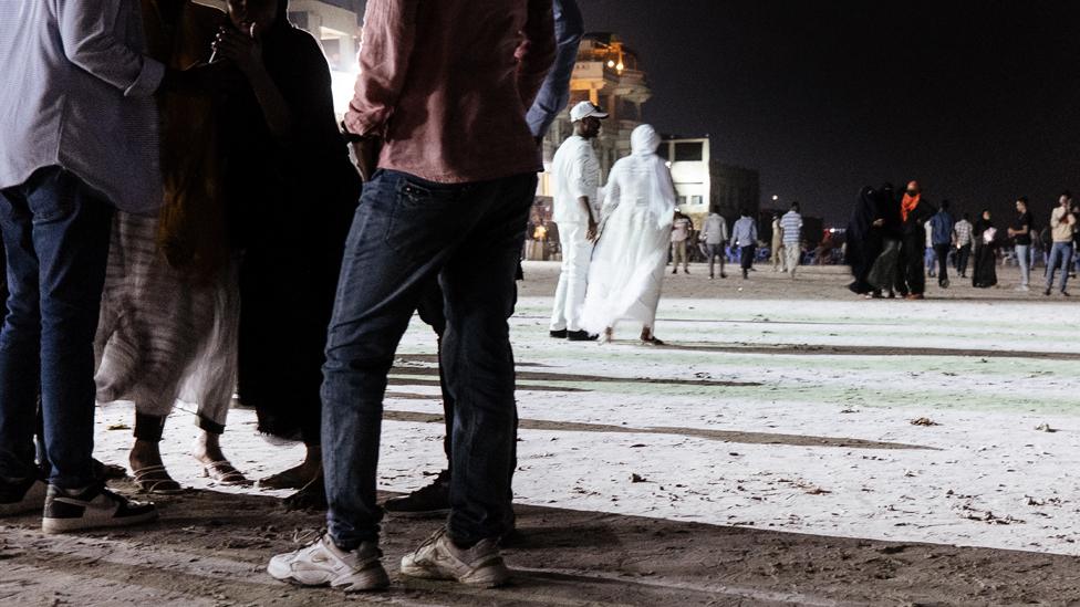 People on Lido Beach, Mogadishu, Somalia