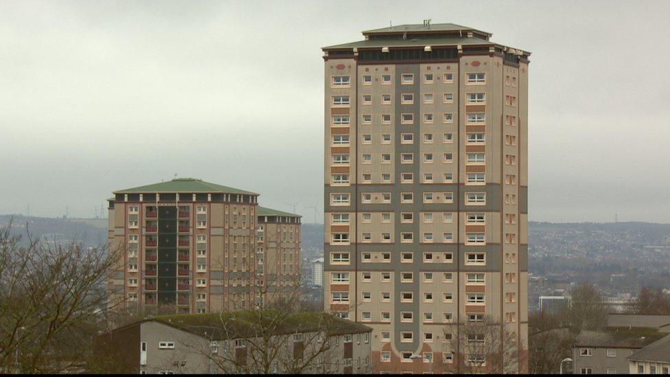 Motherwell tower blocks