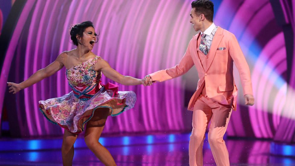 Joe Warren-Plant and Vanessa Bauer on Dancing On Ice