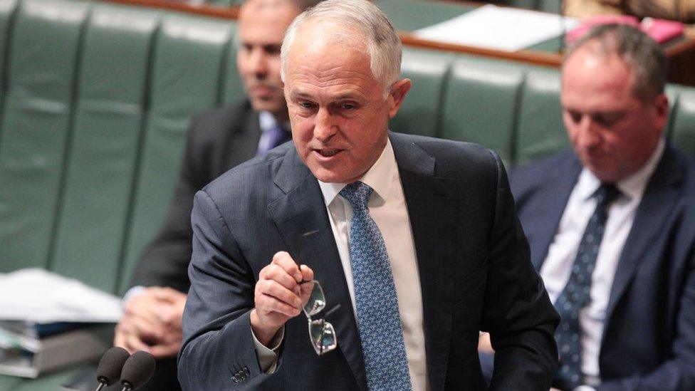 Malcolm Turnbull speaks in parliament