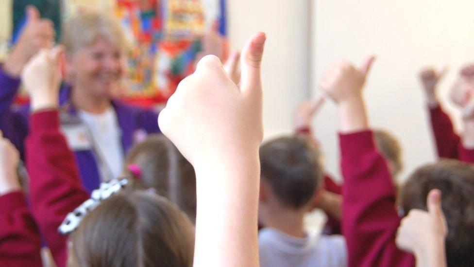 Children in a classroom