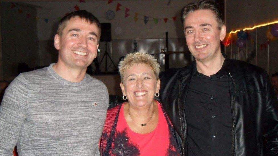 Dennis and Mark Forsyth with their aunt Maureen