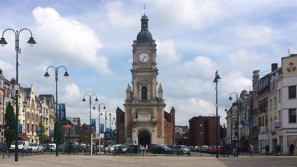 The Place Jean Jaurès in the centre of Lens